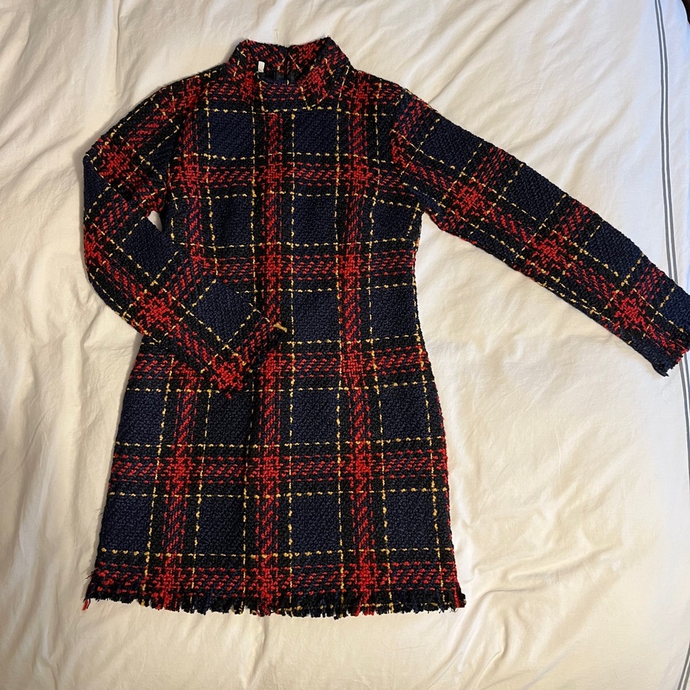 Plaid mini dress